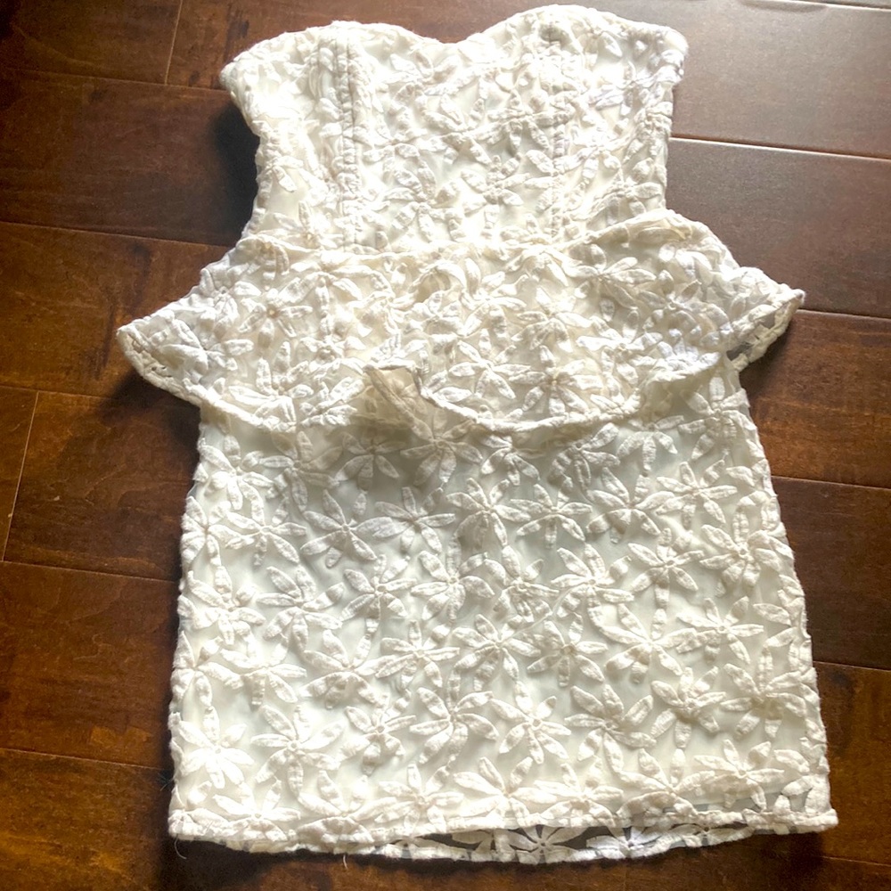 Pins & Needles strapless peplum dress
